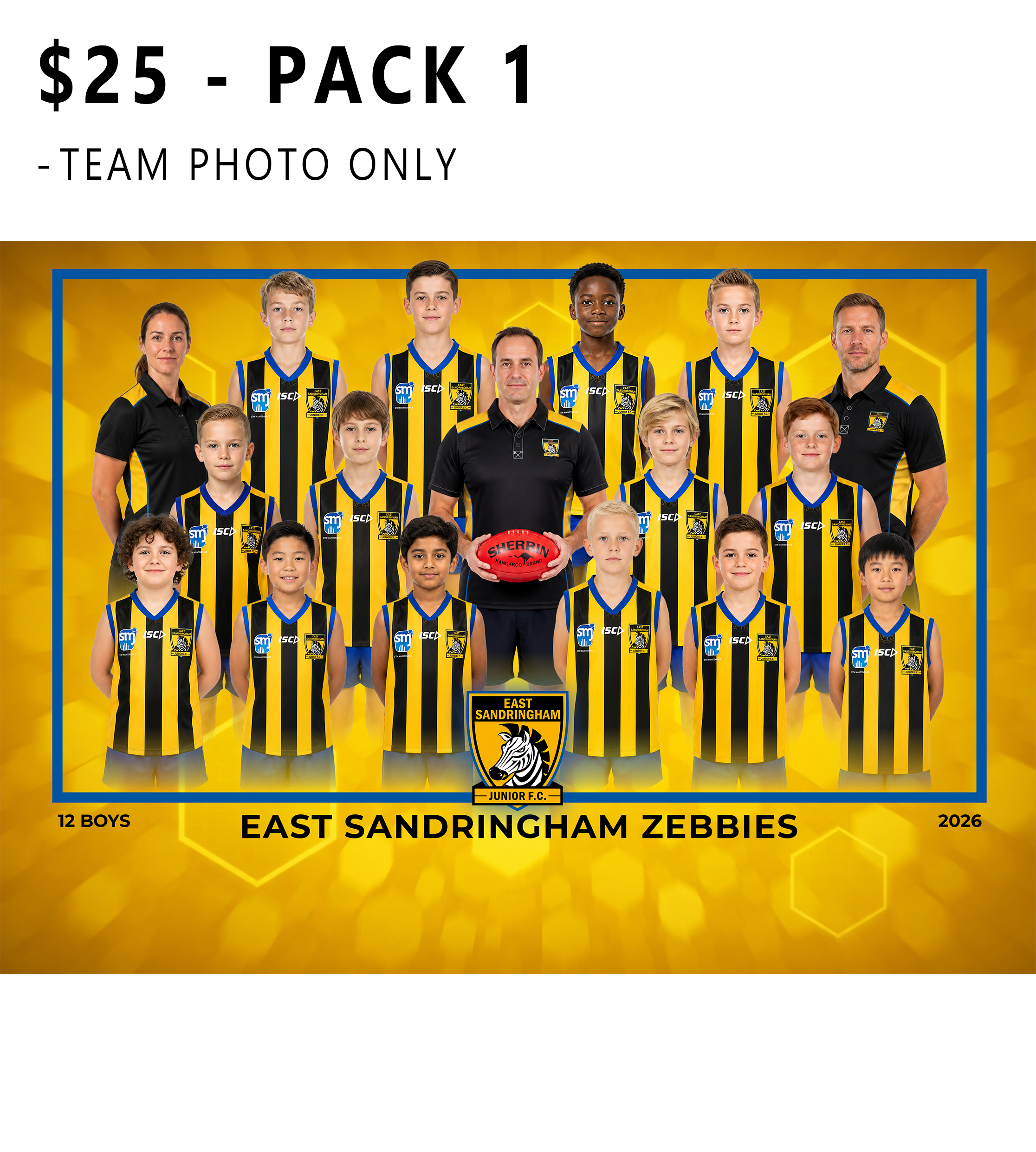 East Sandringham Zebbies Photo Packs 2026