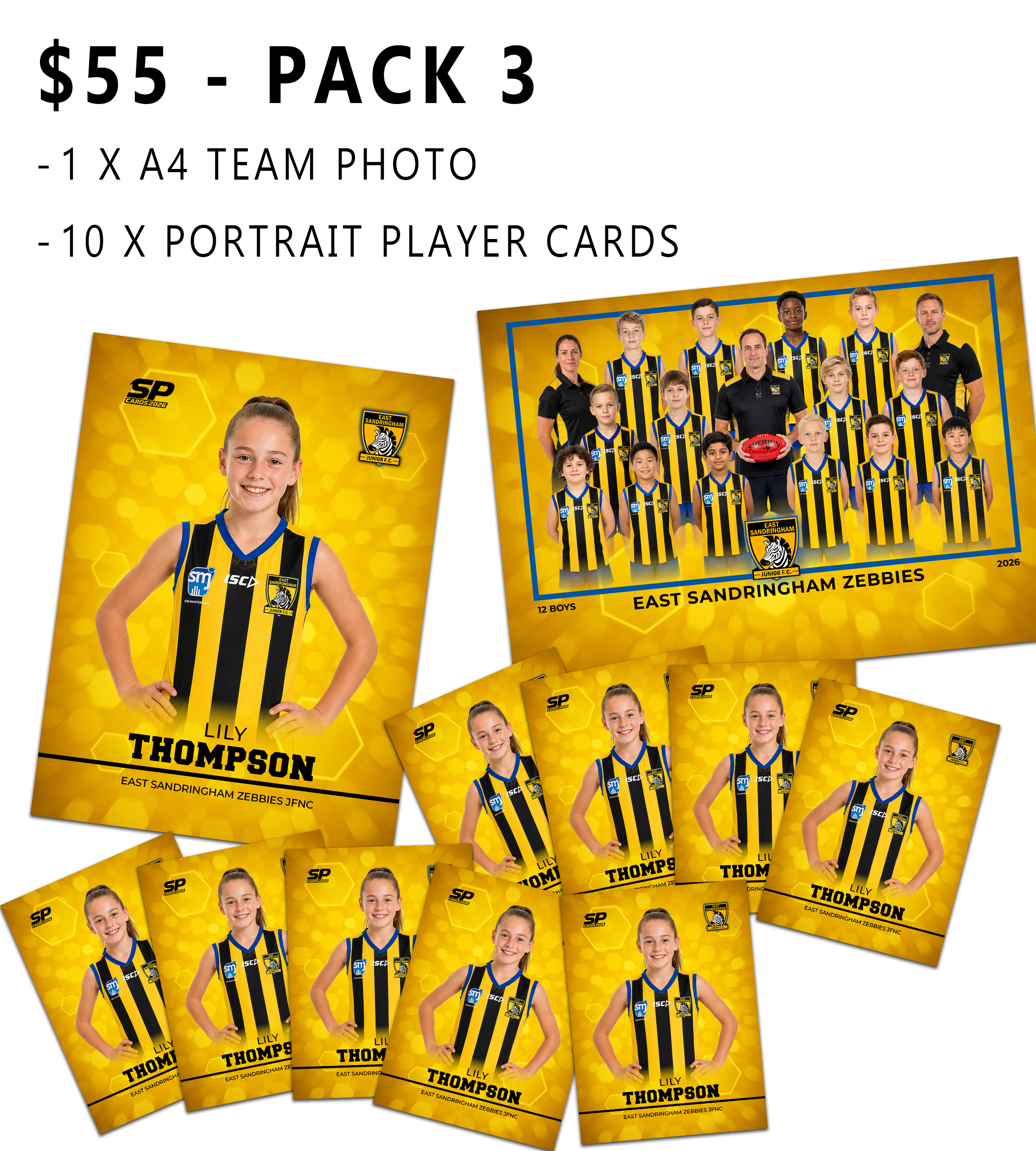 East Sandringham Zebbies Photo Packs 2026