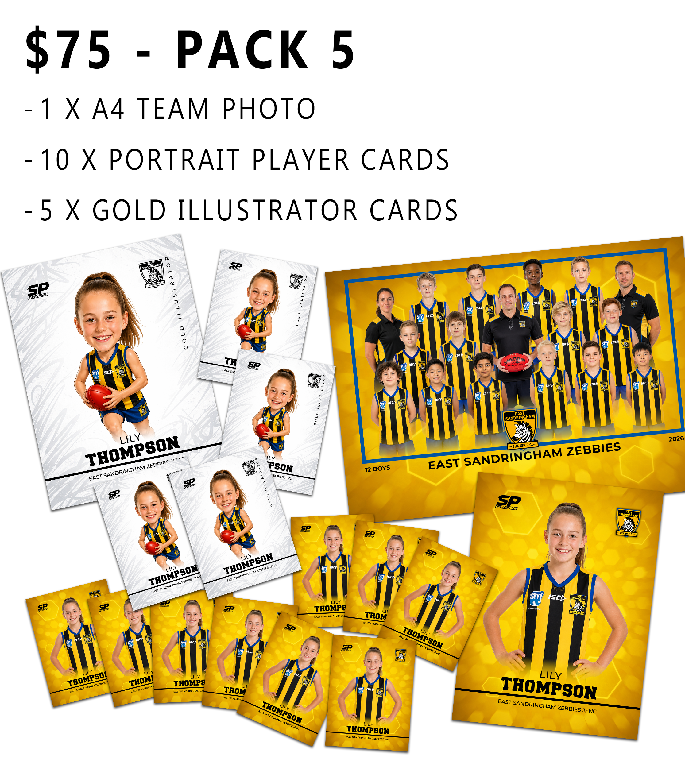 East Sandringham Zebbies Photo Packs 2026
