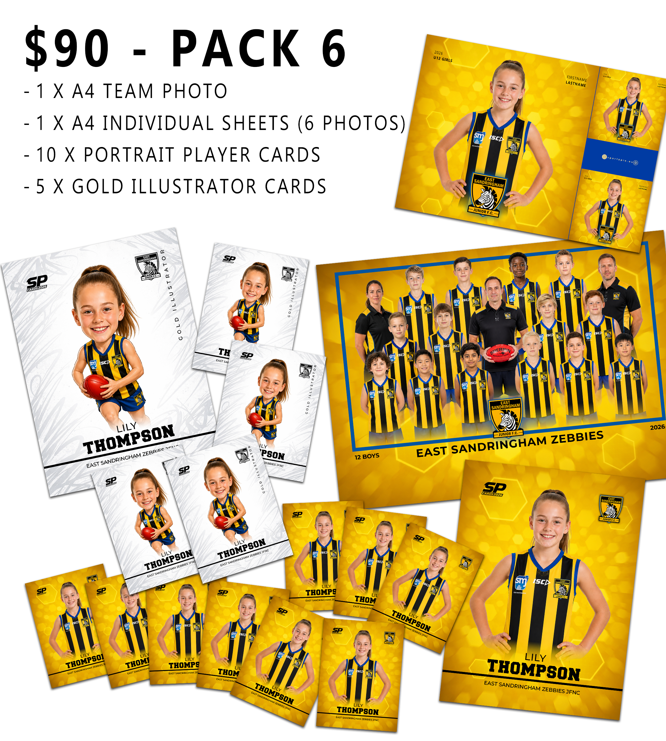 East Sandringham Zebbies Photo Packs 2026
