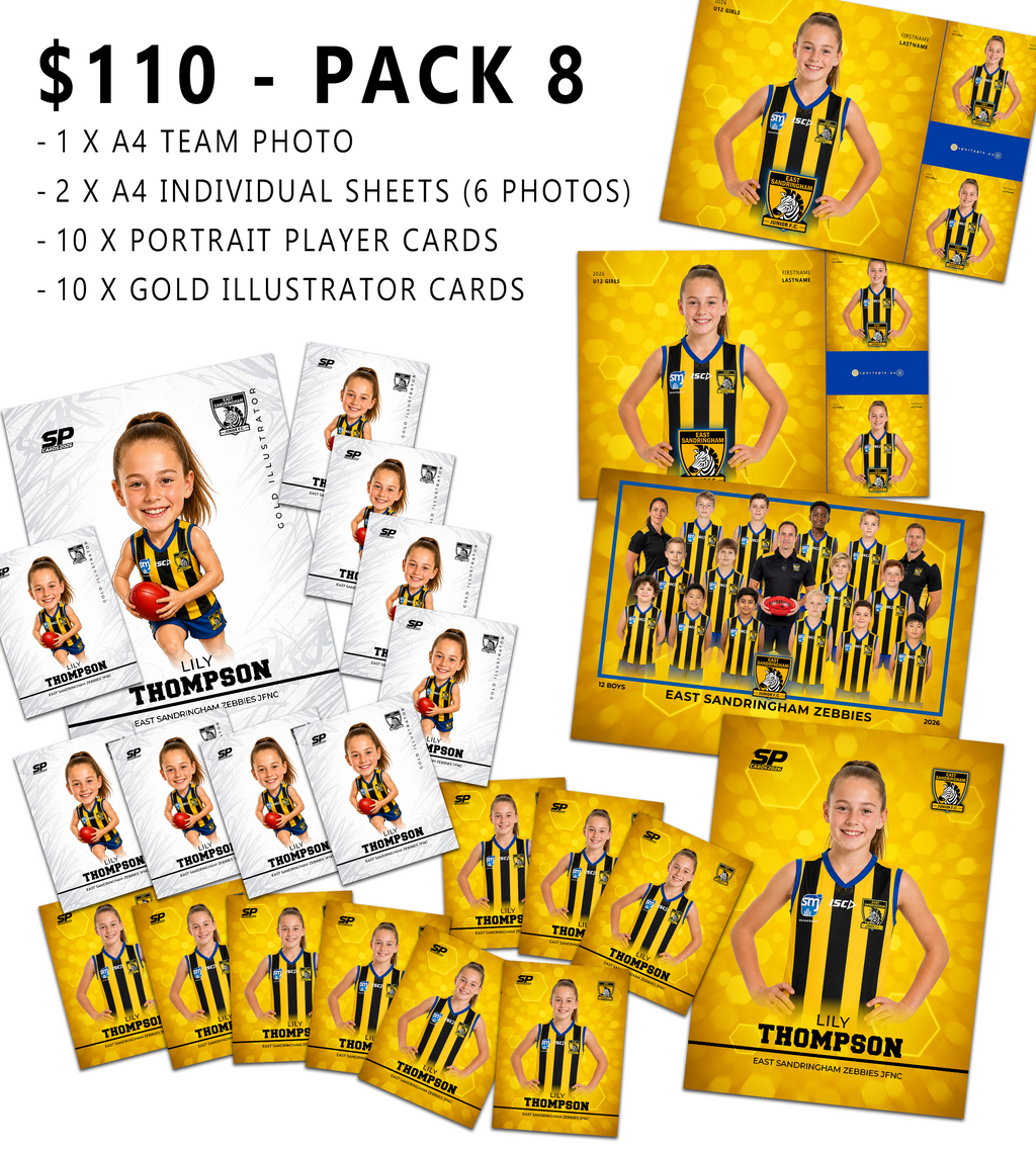 East Sandringham Zebbies Photo Packs 2026