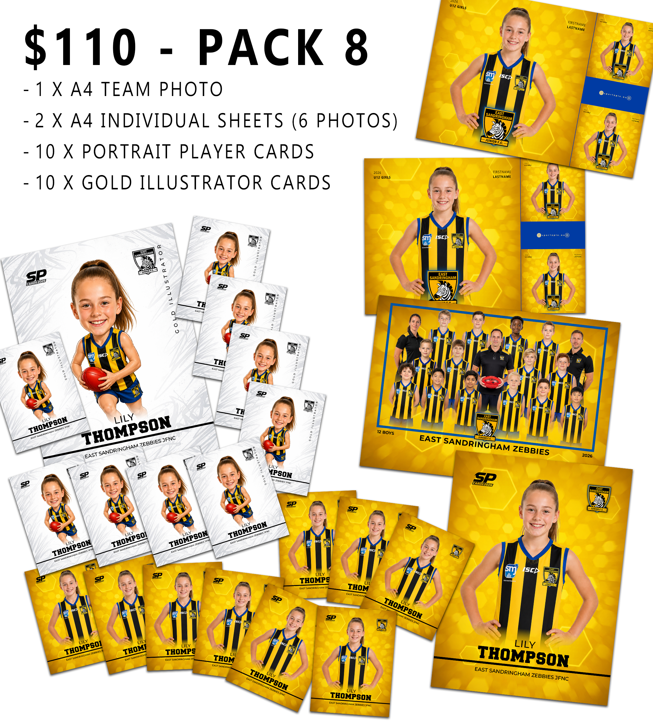 East Sandringham Zebbies Photo Packs 2026
