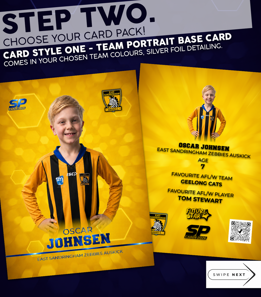East Sandringham Zebbies Card Packs 2026