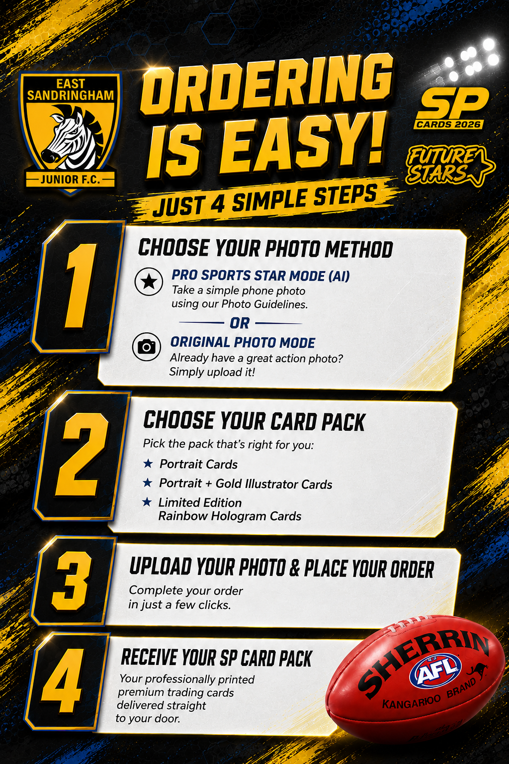 East Sandringham Zebbies Card Packs 2026